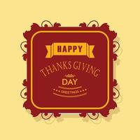 Happy Thanks Giving day design vector