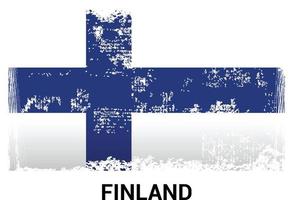 Finland flag design vector