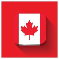 Canada flag design vector