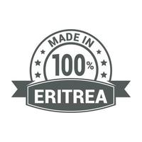 Eritrea stamp design vector
