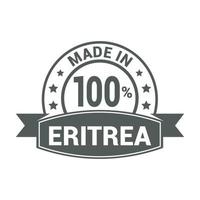 vector de diseño de sello de eritrea