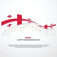 Georgia Happy independence day Background vector