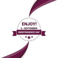 Qatar Independence day design card vector