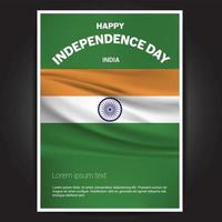 Happy Indpendence day design card vector with flags