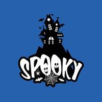 Spooky fun with typography design vector