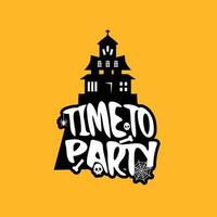 Time to party with creative design vector