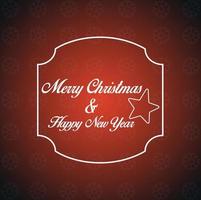 Merry Christmas card with elegent design and typography vector