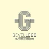 Alphabetic logo design with elegent design and typography vector