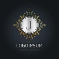 Alphabetic logo design with elegent design and typography vector