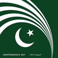 vector de diseño del día de la independencia de pakistán