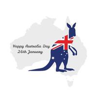 Australia Independence day card vector