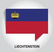 vector de diseño de banderas de Liechtenstien