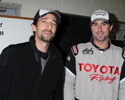 los angeles, 17 de marzo - adrien brody brody jenner en la sesión de entrenamiento para la 36a carrera toyota pro celebrity que se llevará a cabo en long beach, ca el 14 de abril de 2012 en el hipódromo de willow springs el 17 de marzo de 2012 en willow springs, ca foto