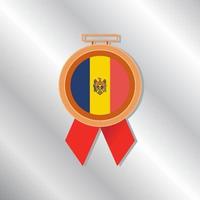 Illustration of Moldova flag Template vector