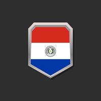 Illustration of Paraguay flag Template vector