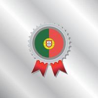 Illustration of Portugal flag Template vector