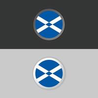 ilustración de plantilla de bandera de escocia vector