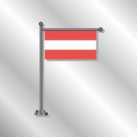 ilustración de la plantilla de la bandera de austria vector
