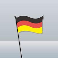 ilustración de la plantilla de la bandera de alemania vector