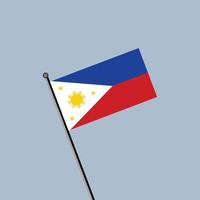 ilustración de la plantilla de la bandera de filipinas vector