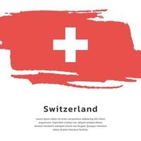 ilustración de la plantilla de la bandera de suiza vector
