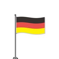 ilustración de la plantilla de la bandera de alemania vector