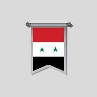 ilustración de la plantilla de la bandera de siria vector