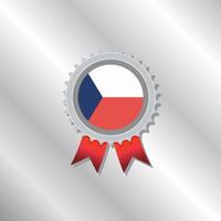 Illustration of Czech Republic flag Template vector