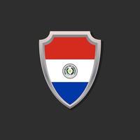 Illustration of Paraguay flag Template vector