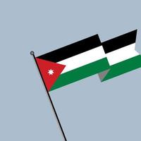 Illustration of Jordan flag Template vector