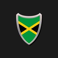 ilustración de la plantilla de la bandera de jamaica vector