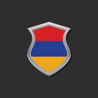 ilustración de la plantilla de la bandera de armenia vector