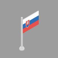 Illustration of Slovakia flag Template vector