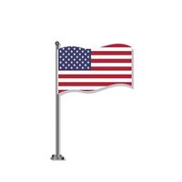 Illustration of United States flag Template vector