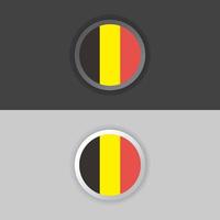 Illustration of Belgium flag Template vector