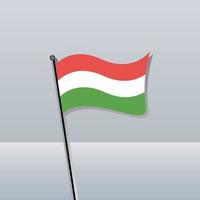 Illustration of Hungary flag Template vector