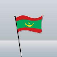 Illustration of Mauritania flag Template vector