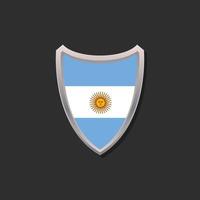 ilustración de plantilla de bandera argentina vector