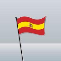 ilustración de plantilla de bandera de españa vector