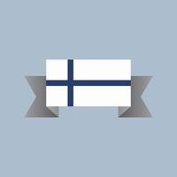 Illustration of Finland flag Template vector