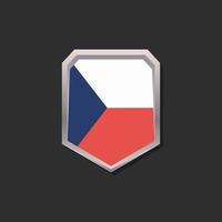 Illustration of Czech Republic flag Template vector