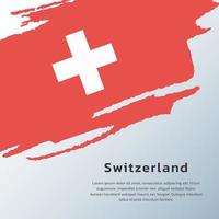 Illustration of Switzerland flag Template vector
