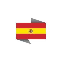 ilustración de plantilla de bandera de españa vector