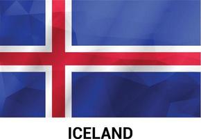 Iceland independence day design vector