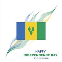 Vincent Independence day design vector