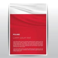 Poland flags design vector