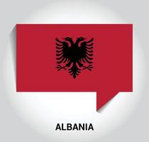 vector de diseño de bandera de albania