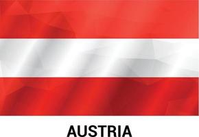 Austria flag design vector