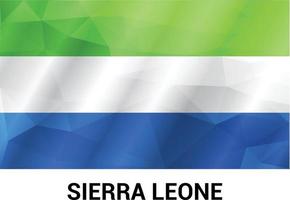 vector de diseño de bandera de sierra leona