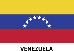 Venezuela flag design card  vector